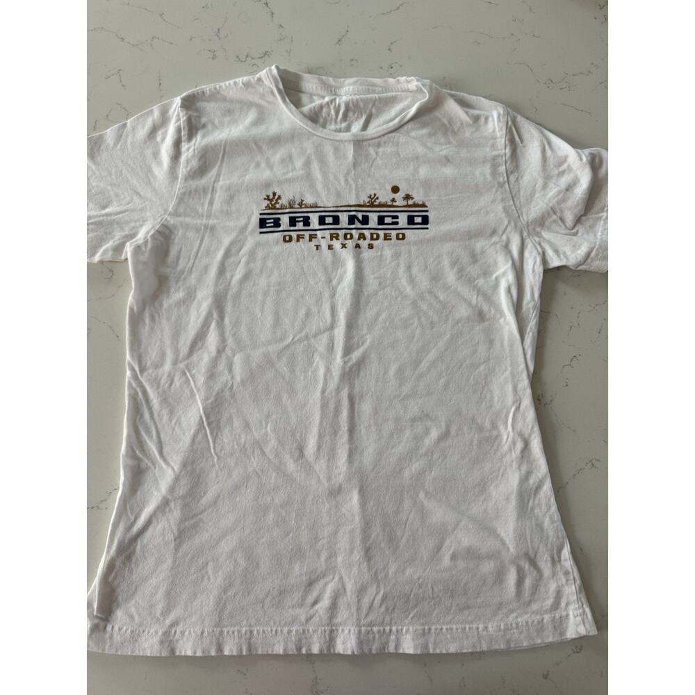 Ford Bronco 2021 Off-Roadeo Texas Event Shirt White, Youth L, Graphic Print